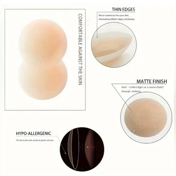 Stick bra NIPPIES SKIN B-6 new . Size S/M - Picture 8 of 9